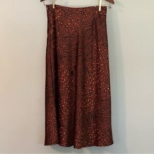ASTR Animal Print Slipskirt SIZE medium